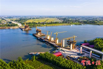 ?建設中的沅江高鐵特大橋