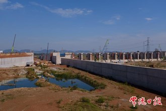 【攝影報道】石澧航道青山樞紐建設忙
