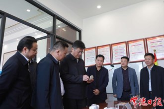 羅毅君調研鼎城區（常德高新區）經濟社會發展情況