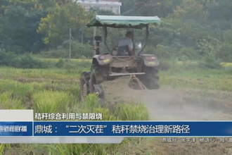 鼎城：“二次滅茬”秸稈禁燒治理新路徑