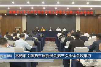 常德市文聯第五屆委員會第三次全體會議舉行